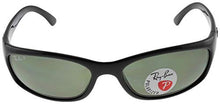 Load image into Gallery viewer, Ray-Ban Men&#39;s RB4115 Rectangular Sunglasses, Black/Polarized Green, 57 mm
