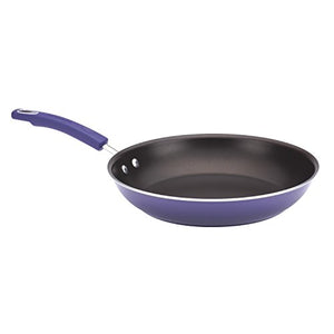 Rachael Ray Brights Nonstick Cookware Pots and Pans Set, 10 Piece, Purple Gradient