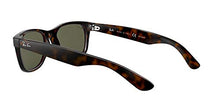 Load image into Gallery viewer, Ray-Ban unisex adult Rb2132 New Wayfarer Polarized Sunglasses, Tortoise/Polarized Green, 58 mm US
