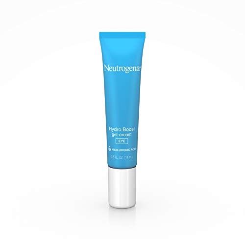 Neutrogena Hydro Boost Hydrating Gel Eye Cream with Hyaluronic Acid, Dermatologist Recommended Water Gel Under-Eye Cream, Oil-, Dye- & Fragrance Free, 0.5 fl. oz