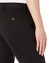 Load image into Gallery viewer, Amazon Essentials Men's Slim-Fit Wrinkle-Resistant Flat-Front Chino Pant, Black, 32W x 30L
