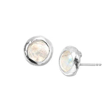 Load image into Gallery viewer, Silpada 'April Celebration Collection' Natural Moonstone Stud Earrings in Sterling Silver
