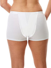 Load image into Gallery viewer, Vulvar Varicosity and Prolapse Support Boy-Leg Brief with Groin Compression Bands and Hot/Cold Therapy Gel Pad - White - Medium
