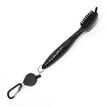 Load image into Gallery viewer, ecoeco Golf Club Brush Golf Brushes Brush Groove Cleaner Tool Set Retractable Metal Golf Clubs Cleaning Brush with Aluminum Carabiner for Golf Club Bag Accessories
