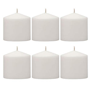 Stonebriar 18 Hour Long Burning Unscented Pillar Candles, 3x3, White