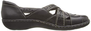 Clarks womens Ashland Spin Q Slip On Loafer, Black, 8.5 US