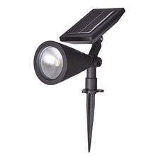 Load image into Gallery viewer, Sterno Home GL40460 Outdoor Solar LED Black Light Kit, Ground or Wall Mountable, Landscape Waterproof Security Lighting with Adjustable Spotlight for Patio, Porch, Deck, Garden, Pool - 2 Pack
