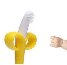 Load image into Gallery viewer, ArtJ4U Baby Toddler Toothbrush Set &amp; Banana Teether for Age 6-24 Month Silicone Infant Training Finger toothbrushes,Extra Soft Bristle for Baby Teeth &amp; Infant Gums,BPA Free(6 Pack)

