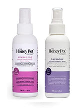 Load image into Gallery viewer, The Honey Pot Company Panty Spray 4 Oz Pack Of 2! Includes Lavender &amp; Jasmine! Plant-Based and All Natural Feminine Spray! Refresh, Restore and Revive Feminine Care! Sulfate Free, Cruelty Free &amp; Paraben Free!
