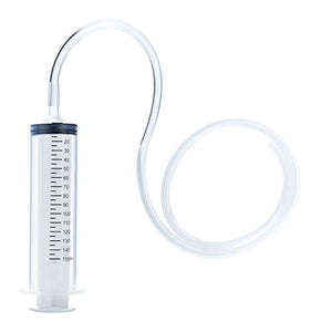 3 Pack 150ml Syringes with 27.6-Inch Tubes, Large Plastic Syringe for Scientific Labs, Nutrient Measuring, Watering, Refilling