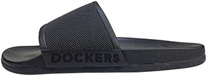 DOCKERS Men's Super Cushion Slide Sandal, Size 11/12, Black