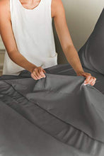 Load image into Gallery viewer, Queen Size Sheet Set - 4 Piece - Hotel Luxury Bed Sheets - Extra Soft - Deep Pockets - Easy Fit - Breathable &amp; Cooling Sheets - Wrinkle Free - Comfy – Dark Grey Bed Sheets - Queens Sheets – 4 PC
