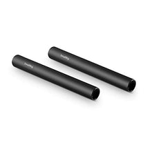Load image into Gallery viewer, SMALLRIG 4 Inches (10 cm) Black Aluminum Alloy 15mm Rod with M12 Female Thread, Pack of 2 – 1049
