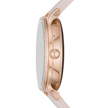 Load image into Gallery viewer, Fossil 42mm Gen 5E Stainless Steel and Silicone Touchscreen Smart Watch, Color: Rose Gold, Pink (Model: FTW6066)
