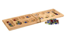 Load image into Gallery viewer, Pressman Mancala - Real Wood Folding Set, with Multicolor Stones by Pressman
