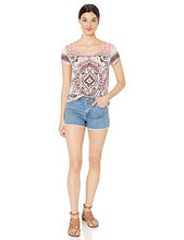 Load image into Gallery viewer, Lucky Brand Women's Persian Carpet TEE, Dusty Rose Multi, L
