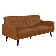 Load image into Gallery viewer, Better Homes &amp; Gardens Nola Sofa Bed (Camel Faux Leather)
