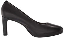 Load image into Gallery viewer, Clarks womens Ambyr Joy Pump, Black Leather, 8.5 Wide US
