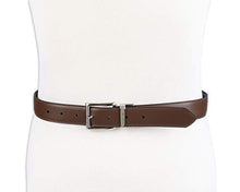 Load image into Gallery viewer, Tommy Hilfiger Men's Reversible Belt, Black/Brown Silver, 36
