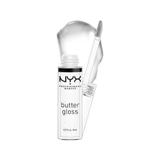 Load image into Gallery viewer, NYX PROFESSIONAL MAKEUP Butter Gloss, Non-Sticky Lip Gloss - Sugar Glass (Clear)
