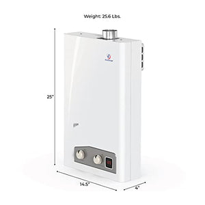 Eccotemp FVI12-LP Liquid Propane Gas Tankless Water Heaters, White