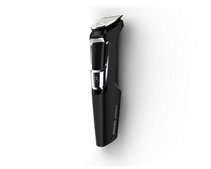Philips Norelco Multigroomer All-in-One Trimmer Series 3000, 13 Piece Mens Grooming Kit, for Beard, Face, Nose, and Ear Hair Trimmer and Hair Clipper, NO Blade Oil Needed, MG3750/60