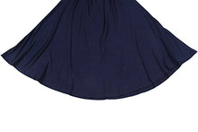 Load image into Gallery viewer, BELAROI Womens Comfy Swing Tunic Short Sleeve Solid T-Shirt Dress (L, Navy Blue)
