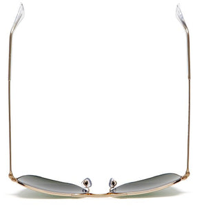 Ray-Ban RB3136 Caravan Square Sunglasses, Arista Gold/Green, 58 mm