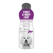 Load image into Gallery viewer, TropiClean PerfectFur Curly &amp; Wavy Coat Shampoo for Dogs, 16oz - Made in USA - Naturally Derived - Curly &amp; Wavy Coat Formula - Detangling &amp; Dematting on Thick Fur &amp; Wiry Breeds Like Poodles &amp; Bichons
