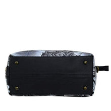 Load image into Gallery viewer, Anuschka Hand-Painted Leather Medium Convertible Satchel - Top Handle Shoulder Bag/Purse - Cleopatra's Leopard
