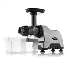 Load image into Gallery viewer, Omega Compact Slow Speed Multi-Purpose Nutrition System Juicer with Quiet Motor Creates Continuous Fresh Healthy Fruit and Vegetable Juice at 80 RPM, 200-Watt, Silver
