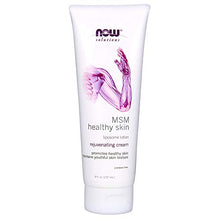 Load image into Gallery viewer, NOW Solutions, MSM Healthy Skin Liposome Lotion, Rejuventating Cream with Almond Oil and Aloe, 8-Ounce
