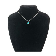 Load image into Gallery viewer, HUNO Lucky Evil Eye Necklaces Tiny Blue Eyes Choker Pendant Good Luck Women Jewelry-Silver Light Blue
