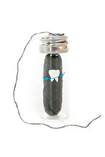 Load image into Gallery viewer, Knotty Floss Biodegradable Bamboo Charcoal No Knot Floss with Grapefruit Seed Extract - Eco-friendly, Vegan - In Refillable Glass Jar, Plastic-Free Packaging - 3 Pack
