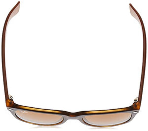 Ray-Ban RB2132 New Wayfarer Square Sunglasses, Matte Havana/B-15 Brown, 55 mm