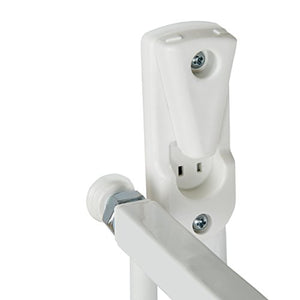 Munchkin Extending XL Tall and Wide Baby Gate,  Hardware Mounted Safety Gate for Stairs, Hallways and Doors, Extends 33" - 56" Wide, Metal, White