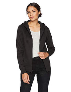 Amazon Essentials Women's Water-Repellent Thermal-Lined Full-Zip Hoodie, Black, Large