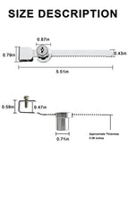 Load image into Gallery viewer, Sliding Glass Door Ratchet Lock Showcase Lock Glass Display Case Lock 8 Pack Keyed Alike
