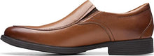 Load image into Gallery viewer, Clarks Men's Whiddon Plain Loafer, Dark Tan Leather, 11.5
