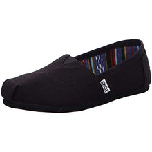 Load image into Gallery viewer, TOMS Women's Classic Alpargata Slip-On Shoe Black On Black Canvas 7 M
