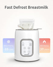 Load image into Gallery viewer, Bottle Warmer, GROWNSY 8-in-1 Fast Baby Milk Warmer with Timer for Breastmilk or Formula, Accurate Temperature Control, with Defrost, Sterili-zing, Keep, Heat Baby Food Jars Function
