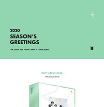 Load image into Gallery viewer, K-POP BTS - 2020 Season's Greetings incl. DVD, Desk Calendar, Ring Diary, ID Photo Set, Mini Poster Set, Photo Lenticular, Greeting Message Card Set, Sticker Set, Extra Photocards Set
