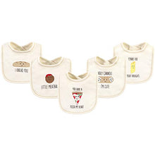 Load image into Gallery viewer, Touched by Nature Unisex Baby Organic Cotton Bibs, Pizza, One Size

