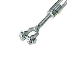 Load image into Gallery viewer, Hot Dipped Galvanized Steel Jaw and Jaw Turnbuckle, Turnbuckle Heavy Duty, 3500 lbs Working Load Limit, 3/8" Threaded Diameter x 12in - Durable, Weather Resistant Turnbuckles
