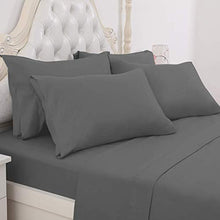 Load image into Gallery viewer, BYSURE Hotel Luxury Bed Sheets Set 6 Piece(Queen, Grey) - Super Soft 1800 Thread Count 100% Microfiber Sheets with Deep Pockets, Wrinkle &amp; Fade Resistant
