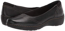 Load image into Gallery viewer, Clarks womens Cora Eliza Ballet Flat, Black Leather, 9 US
