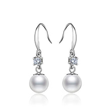 Load image into Gallery viewer, MIAODAM Women&#39;S Pearl Earrings Earrings, Simple Temperament Long Earrings With Diamonds, Gifts For Girls
