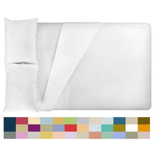 Load image into Gallery viewer, LuxClub 4 PC Microfiber and Bamboo Sheet Set: Bamboo Bedding Sheets with Microfiber - Softer and More Breathable Than Cotton - Antibacterial and Hypoallergenic - Machine Washable, Whiter, Queen
