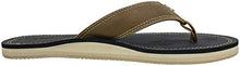 Load image into Gallery viewer, Dockers Men&#39;s Flip Flop Sandal ; Classic Comfort Footbed with Two-Tone Upper, size 8 to 9/8-9 (Black Pebble)
