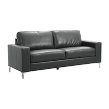 Load image into Gallery viewer, Lexicon Maysville Leather Gel Match Track Arm Sofa, 79.5" W, Gray

